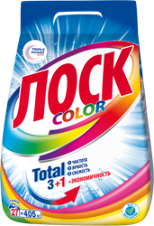 Изображение товара Стиральный порошок для цветного белья ЛОСК Color, 4,05кг