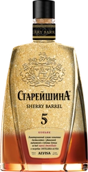 Коньяк СТАРЕЙШИНА Sherry Barrel 5 лет, 40%, 0.5л