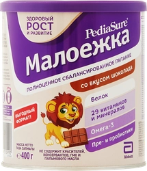 Продукт пищевой для диетического лечебного питания детей PEDIASURE Малоежка со вкусом шоколада, с 1 года, 400г