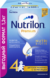 Молочко детское NUTRILON Premium 4, с 18 месяцев,2х600г