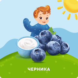 Творог детский АГУША фруктовый Черника 3,9%, с 6 месяцев, без змж, 100г
