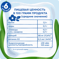 Творог детский АГУША фруктовый Черника 3,9%, с 6 месяцев, без змж, 100г