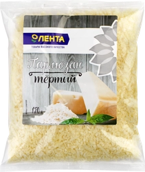 Сыр ЛЕНТА Пармезан тертый, без змж, 150г