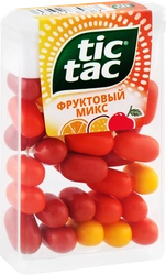 Драже TIC TAC Фруктовый микс (вишня, апельсин, маракуйя), 16г