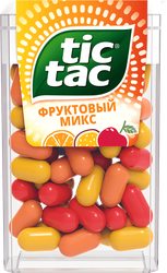 Изображение товара Драже TIC TAC Фруктовый микс (вишня, апельсин, маракуйя), 16г