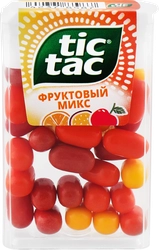 Драже TIC TAC Фруктовый микс (вишня, апельсин, маракуйя), 16г