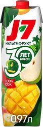 Сок J7 Мультифруктовый с мякотью, 0.97л