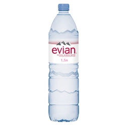 Вода минеральная EVIAN природная столовая негазированная, 1.5л