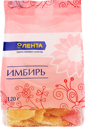 Цукаты ЛЕНТА Имбирь, 120г
