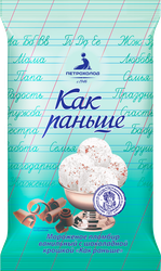 Изображение товара Мороженое ПЕТРОХОЛОД Как раньше Пломбир ванильный с шоколадной крошкой, без змж, брикет, 220г