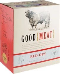 Вино GOOD MEAT красное сухое, 3л