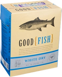 Вино GOOD FISH белое сухое, 3л