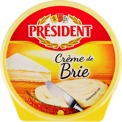 Сыр плавленый PRESIDENT Creme de brie 50%, без змж, 125г