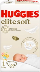 Подгузники детские HUGGIES Elite Soft 1, 3–5кг, 50шт