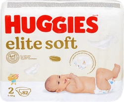 Подгузники детские HUGGIES Elite Soft 2, 4–6кг, 82шт