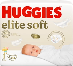Подгузники детские HUGGIES Elite Soft 1, 3–5кг, 84шт