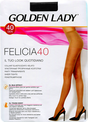 Изображение товара Колготки женские GOLDEN LADY Felicia 40 den, полуматовые, nero 5
