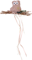 Изображение товара Украшение елочное HOMECLUB Сова на веточках Арт. 18C-2819G1-3