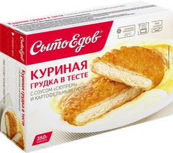 Грудка куриная СЫТОЕДОВ в тесте с соусом Сюпрем и картофельным пюре, 
350г