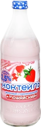 Коктейль молочный МОЖАЙСКОЕ с ароматом клубники 2,5%, без змж, 450г