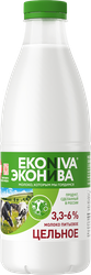 Молоко пастеризованное ЭКОНИВА цельное 3,3–6%, без змж, 1000мл