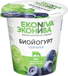 Биойогурт ЭКОНИВА Черника 2,8%, без змж, 125г