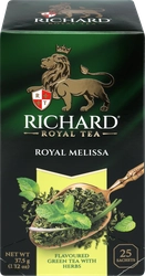 Чай зеленый RICHARD Royal Melissa с мятой и цедрой, 25пак