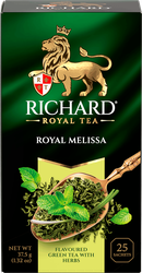 Изображение товара Чай зеленый RICHARD Royal Melissa с мятой и цедрой, 25пак