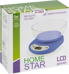 Весы кухонные HOMESTAR HS-3001 Арт. 002661/002662