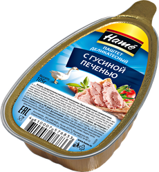 Паштет HAME Деликатесный, с гусиной печенью, 105г
