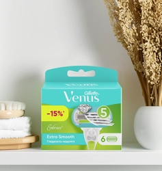 Кассеты сменные для бритья GILLETTE Venus Extra Smooth, 6шт