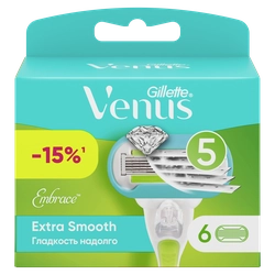 Кассеты сменные для бритья GILLETTE Venus Extra Smooth, 6шт