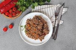 Томленая говядина ЛЕНТА FRESH с рассыпчатой гречкой, 270г