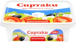 Продукт рассольный комбинированный СИРТАКИ Original Для греческого салата 55%, 250г