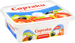 Продукт рассольный комбинированный СИРТАКИ Original Для греческого салата 55%, 250г