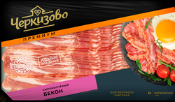 Изображение товара Бекон сырокопченый ЧЕРКИЗОВО ПРЕМИУМ, нарезка, 360г