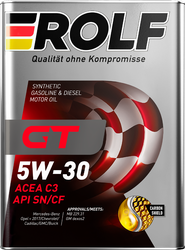 Изображение товара Масло моторное ROLF GT SAE 5W-30 API SN/CF, синтетическое, 4л