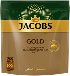 Кофе растворимый JACOBS Gold/Monarch Gold натуральный сублимированный, 500г