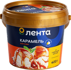 Изображение товара Продукт молокосодержащий ЛЕНТА Мягкая карамель 5% без змж, 400г