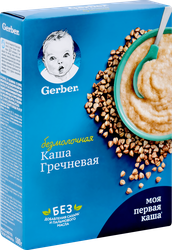 Каша гречневая GERBER безмолочная, с 4 месяцев, 180г