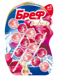 Блок для унитаза БРЕФ DeLuxe Нежная магнолия, 3x50г