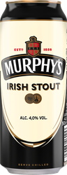 Пиво темное MURPHYS IRISH STOUT фильтрованное пастеризованное 4%, 0.5л