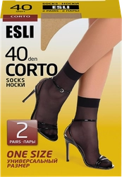 Носки женские ESLI Corto р. 23–25, 40 den melone, Арт. 8С-7СПЕ, 2пары