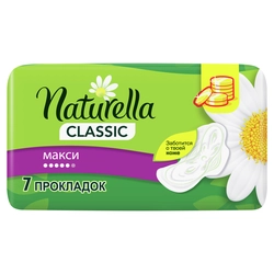 Прокладки NATURELLA Classic Maxi ароматизированные, с крылышками, 7шт