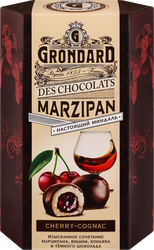 Изображение товара Конфеты GRONDARD Марципановые с вишневой начинкой и коньяком, 140г
