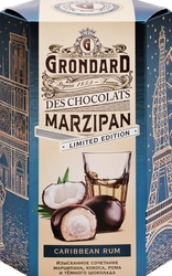 Конфеты GRONDARD Марципановые с кокосовой начинкой и ромом, 140г