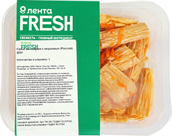 Салат ЛЕНТА FRESH из спаржи с морковью, 200г