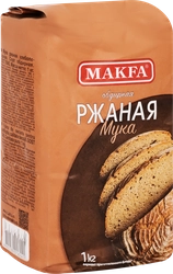 Мука ржаная MAKFA хлебопекарная обдирная, 1кг