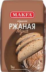 Мука ржаная MAKFA хлебопекарная обдирная, 1кг