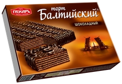 Торт БАЛТИЙСКИЙ Вафельный шоколадный, 320г